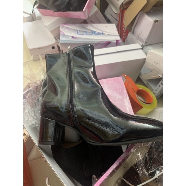 Boot nu big size da bóng gót vuông 7cm size 40 - 42