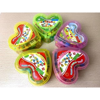 Đồ chơi xâu hạt gỗ hộp tim