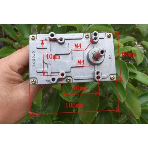 Động cơ giảm tốc DC 12v/24v 550 nhiều tốc độ