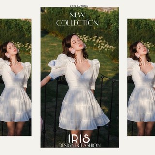[Original design] Iris Boutique Special Series x ALA ID2102B Váy trắng liền thân