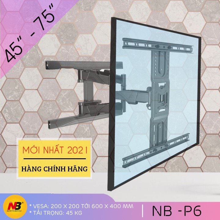 Gía Khung Treo Tivi 32 inch - 80 inch NB-P4 P5 P6 North Bayou Xoay Đa Năng - Model 2021 - HÀNG CHÍNH HÃNG