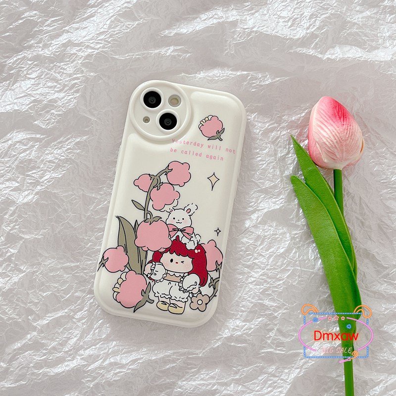 Ốp Điện Thoại Mềm Hình Cô Gái Và Thỏ Dễ Thương Cho Redmi Note 11 11T Pro 10 Pro 5G K50 K40 K30 Pro K40S K50 Ultra