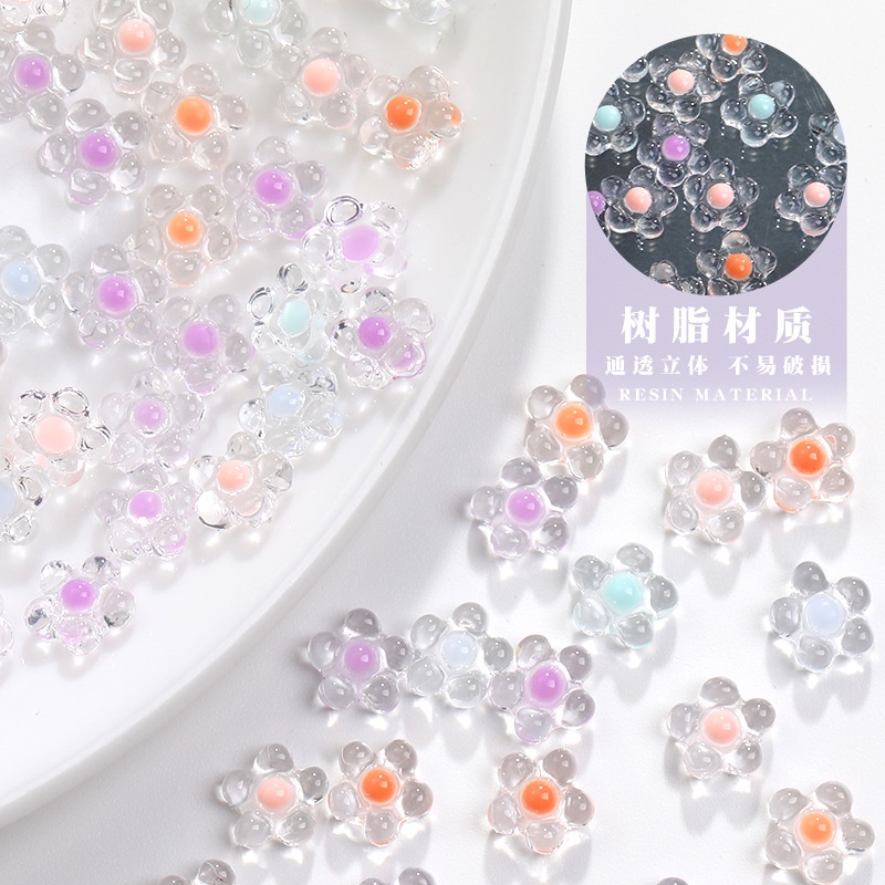 Phụ Kiện Trang Trí Móng Tay Trong Suốt Bằng Resin DIY