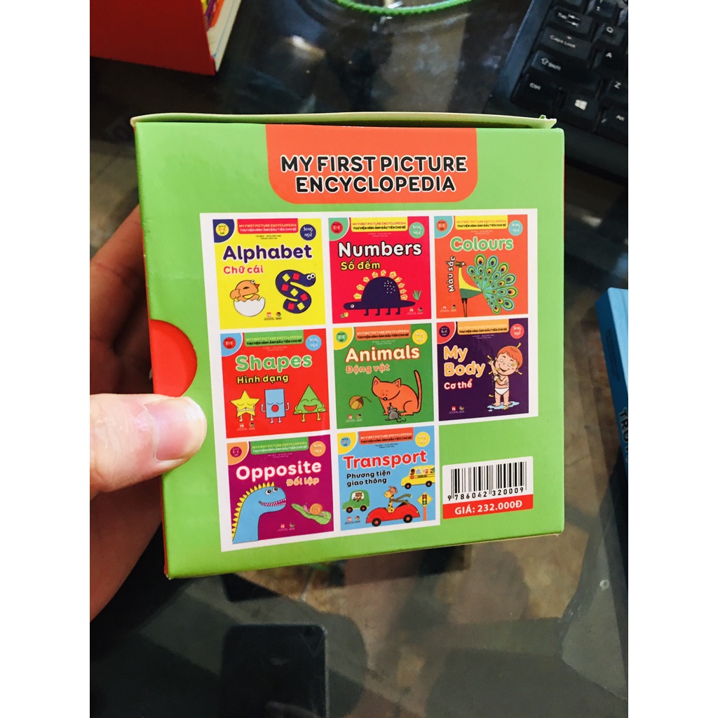 Sách -Thư viện hình ảnh đầu tiên cho bé  cho bé từ 0-6 tuổi bộ 8 cuốn