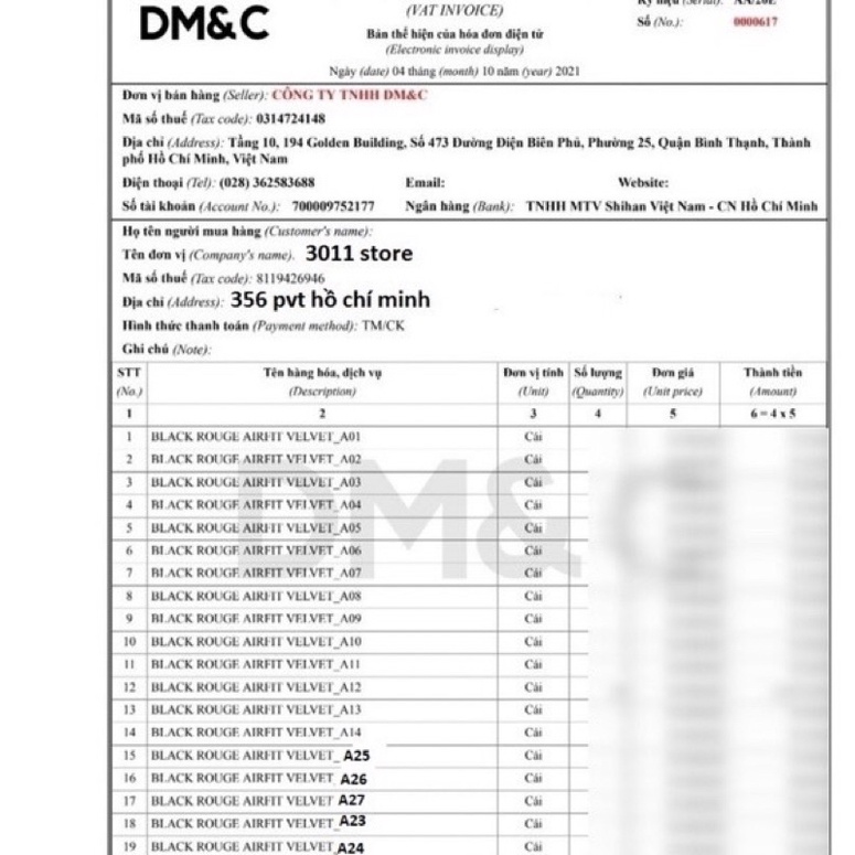 Son Kem Black Rouge Air Fit Velvet Tint Ver5 "Bam"