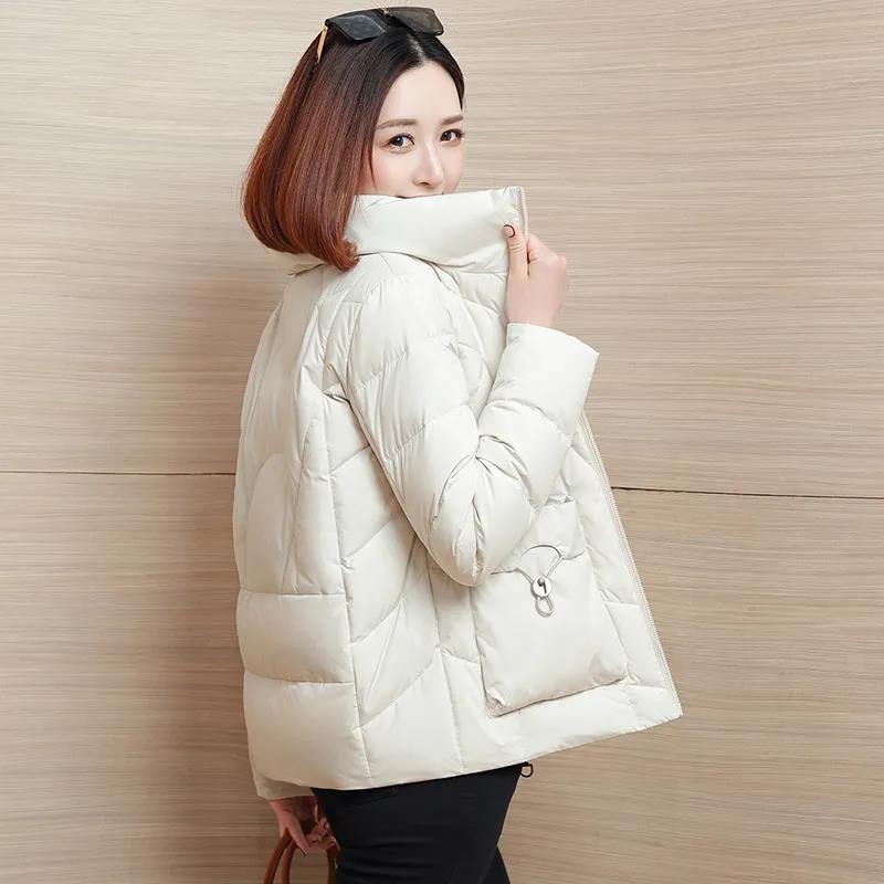 Áo Khoác Phao Đệm Dày Dáng Ôm Thời Trang Thu Đông 2022 Cho Nữ