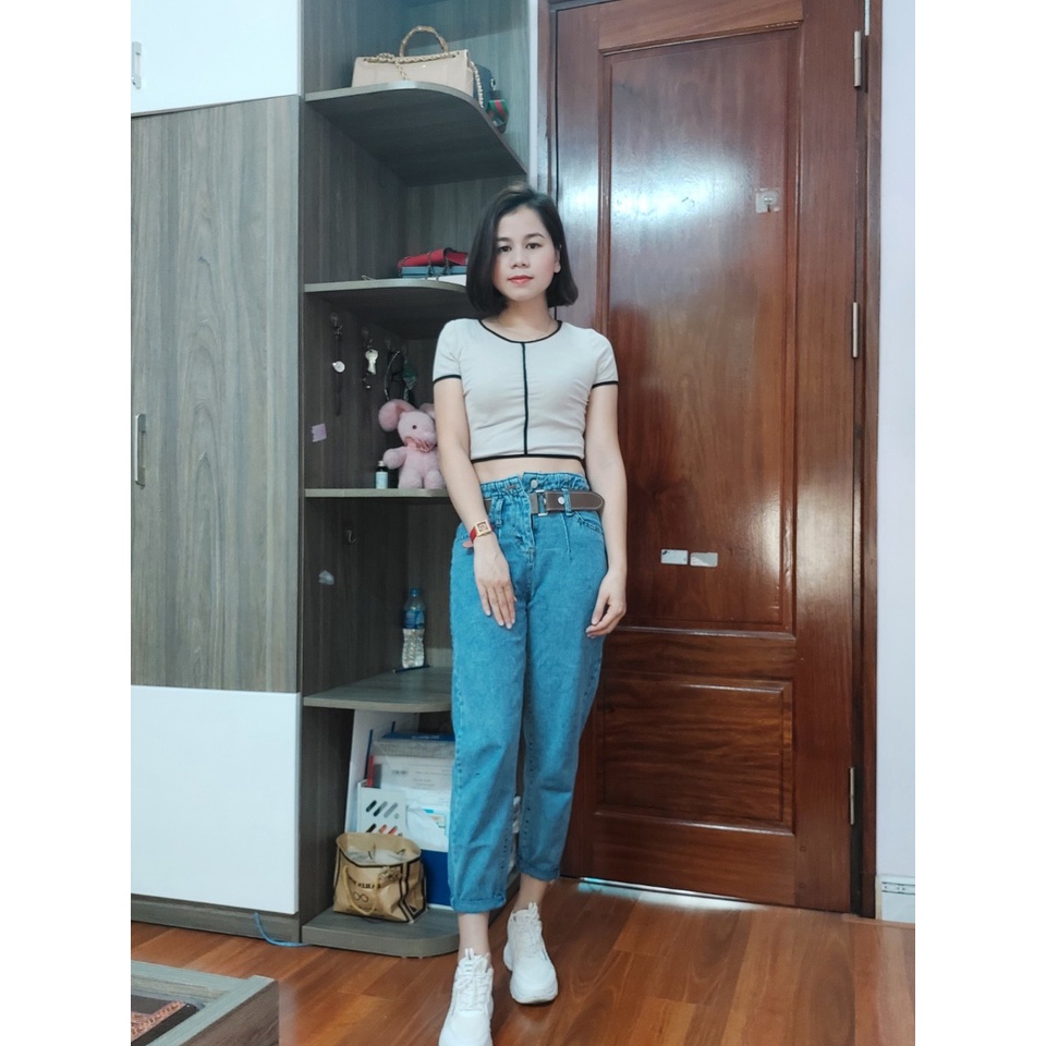 Quần bò jean nữ kiểu dáng Baggi  Hàng Quảng Châu cao cấp