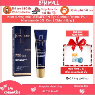 Kem dưỡng mắt DERMEDEN Eye Contour Retinol 1% + Niacinamide 5% 15ml [ Chính Hãng ]