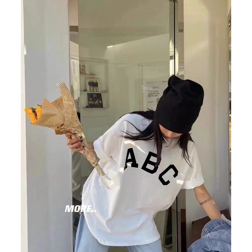 NRVP Áo Thun Unisex Mùa Hè Dáng Suông Tay Cộc Phong Cách Hàn Quốc Cho Nam Nữ