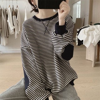 Áo sơ mi nữ oversize tay dài sọc dọc