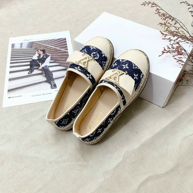 Giày slip on viền cói mẫu mới