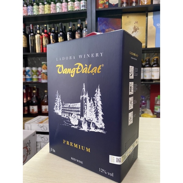 Vang Đà Lạt Đỏ Premium 3 Lít