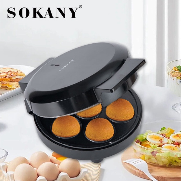 Máy nướng bánh kẹp bông lan, bánh cake tại nhà chính hãng Sokany