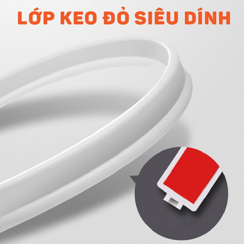 Dải chống tràn nước phòng tắm Chất silicon dùng cho bồn rửa tay, phòng giặt, phòng tắm NANORON DCN