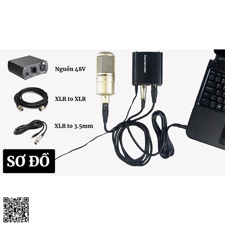 Dây mic Dành Cho mic Thu âm XLR-XLR 3.5 mic bm900,at100,hàng chuẩn Phuzinshop