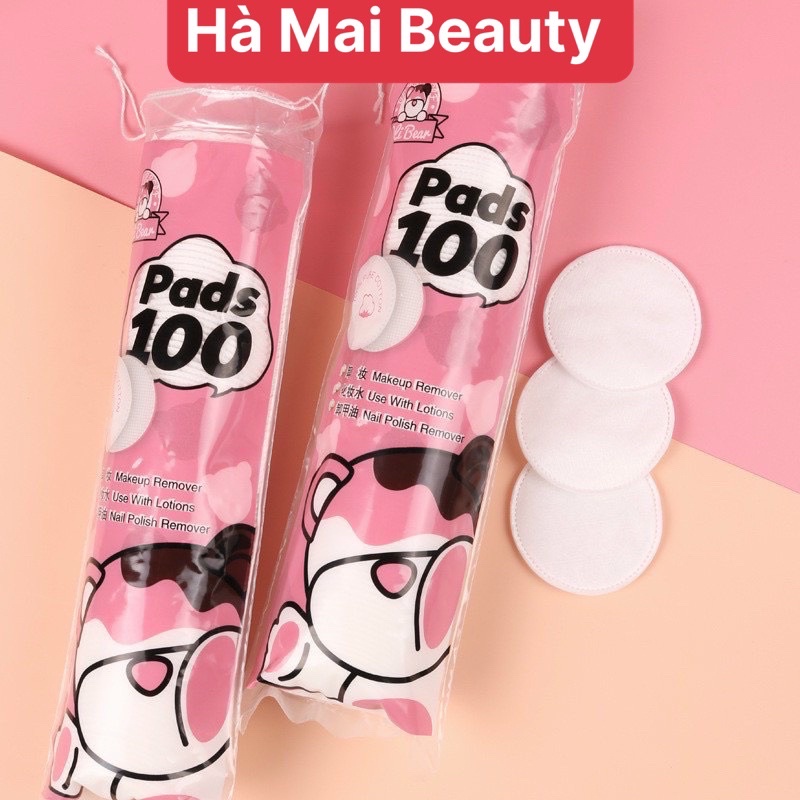 Túi 100 miếng bông tẩy trang Makup Coton pads