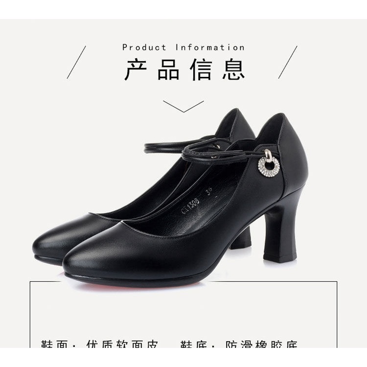 Giày Cao Gót Da Thật Đế Dày Mềm Mại Thời Trang Xuân Thu 2022 Cho Nữ