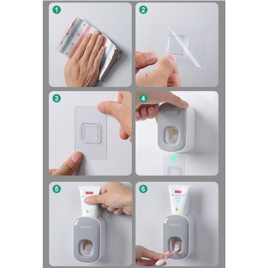 Hộp lấy kem, nhả kem đánh răng Ecoco nhỏ gọn cao cấp
