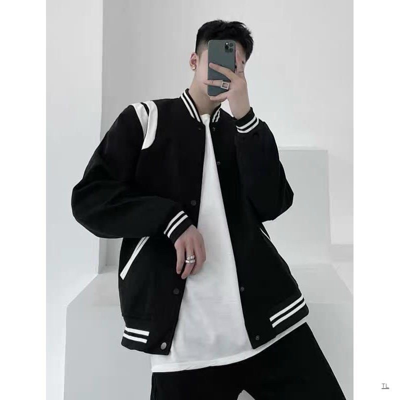 Áo Khoác Bomber Nam Nữ Nỉ- Chất Đẹp Có Ảnh Thật Tự Chụp + Đánh Giá Unisex