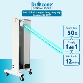 Đèn UV khử trùng diệt khuẩn phòng khám bệnh viện spa thẩm mỹ di động bóng kép Dr.ozone UV 60W [ HSVN GLOBAL ]