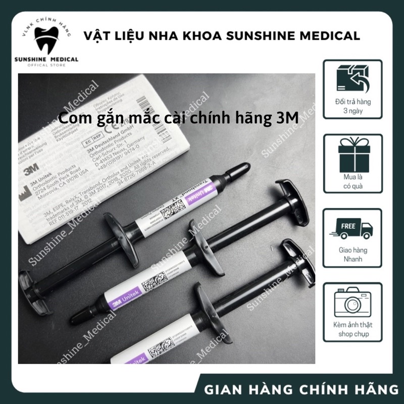 COM GẮN MẮC CÀI 3M keo gắn mắc cài chỉnh nha