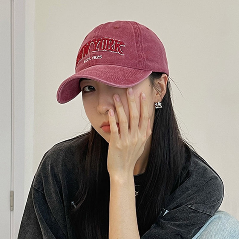 Mũ Lưỡi Trai Thêu Chữ Phong Cách Vintage Thời Trang