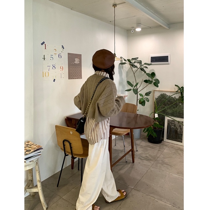 Áo sweater SUXI vải dệt kim tay dài cổ tròn màu sắc đơn giản phong cách Hàn Quốc thời trang mùa thu cho nữ