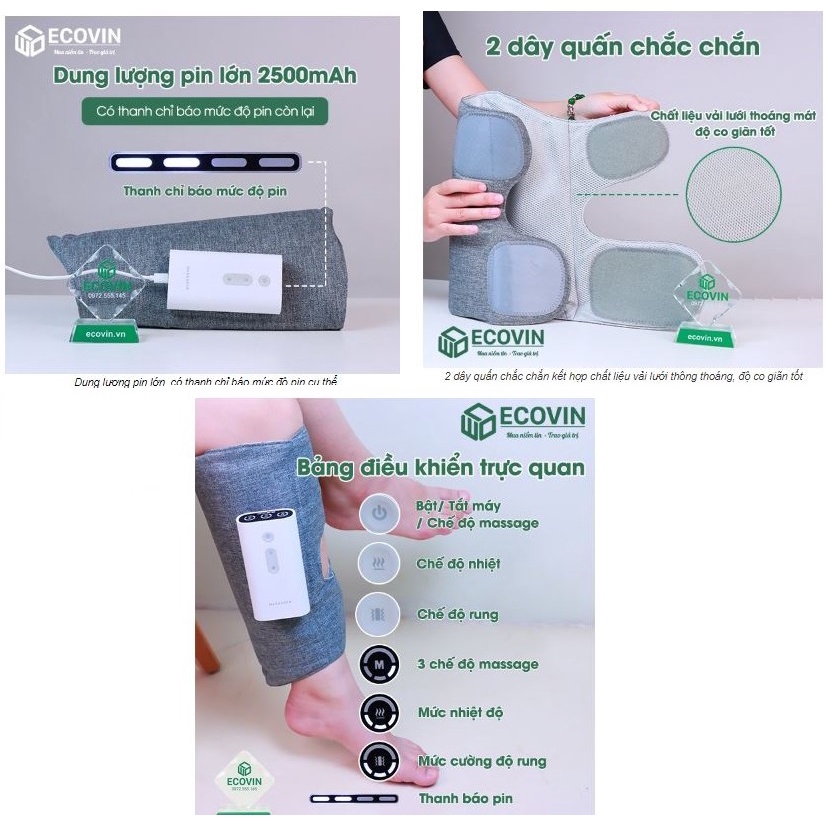 Máy Massage Chân, Máy Massa Bắp Chân HMC23