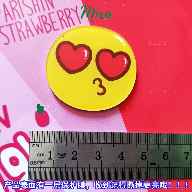 Ghim Cài Icon Mặt Cười, Huy Hiệu Acrylic, Pin Cài Áo, Trâm Balo Đi Học Cực Cute MIRA-GC00807