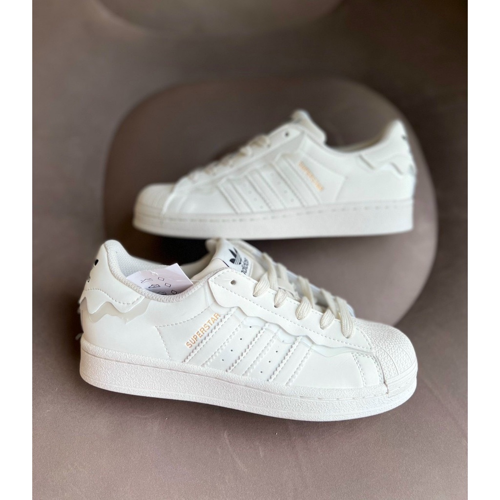 Giày Adidas Superstar Das Sò 3 Màu Kem, Hồng, Xanh, Giày thể thao Adidas Sò hoa đặc biệt