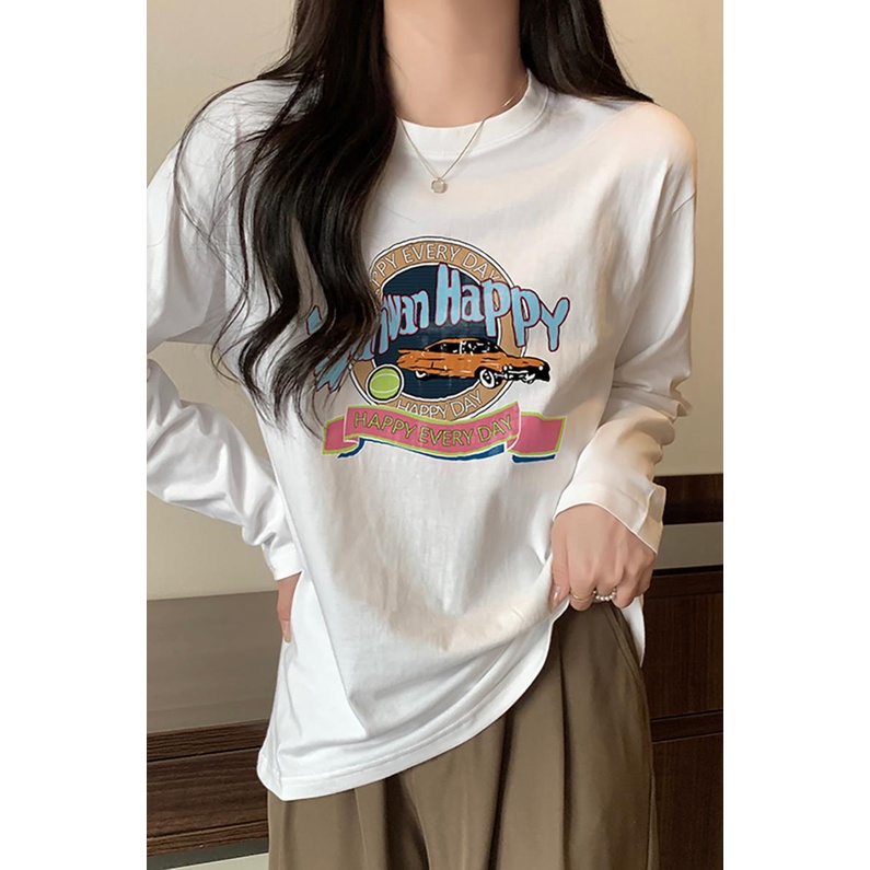 NRVP Áo Thun Nữ Dài Tay Thời Trang Hàn Quốc 2023