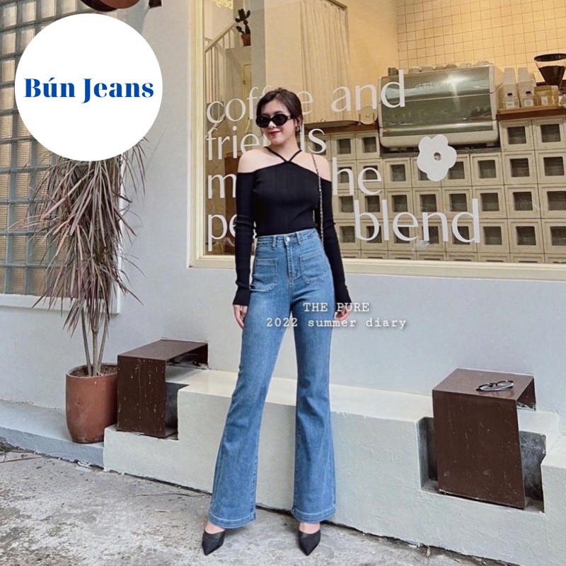 quần ống loe, quần ống vẩy túi trước siêu hót vải Siêu đẹp hàng quảng châu Neww 2022 Sản xuất bời HDJ