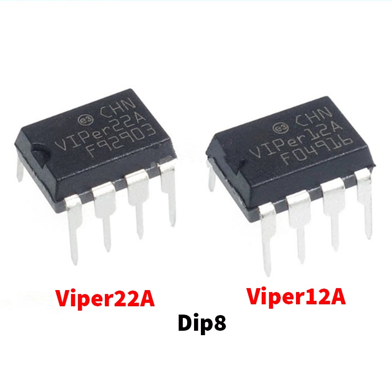 IC Nguồn Viper12A 12W / Viper22A 20W DIP8 - IC Nguồn Bếp Từ - Hàng Mới Chất Lượng Cao