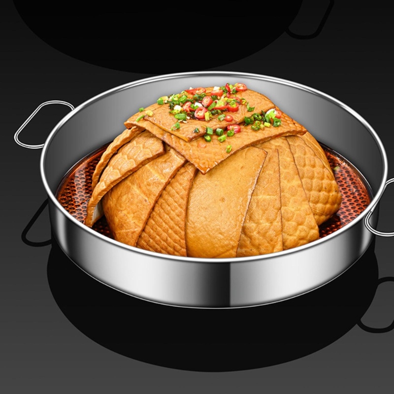 Khay Hấp Thức Ăn Bằng Thép Không Gỉ Dày Dặn Cao Cấp