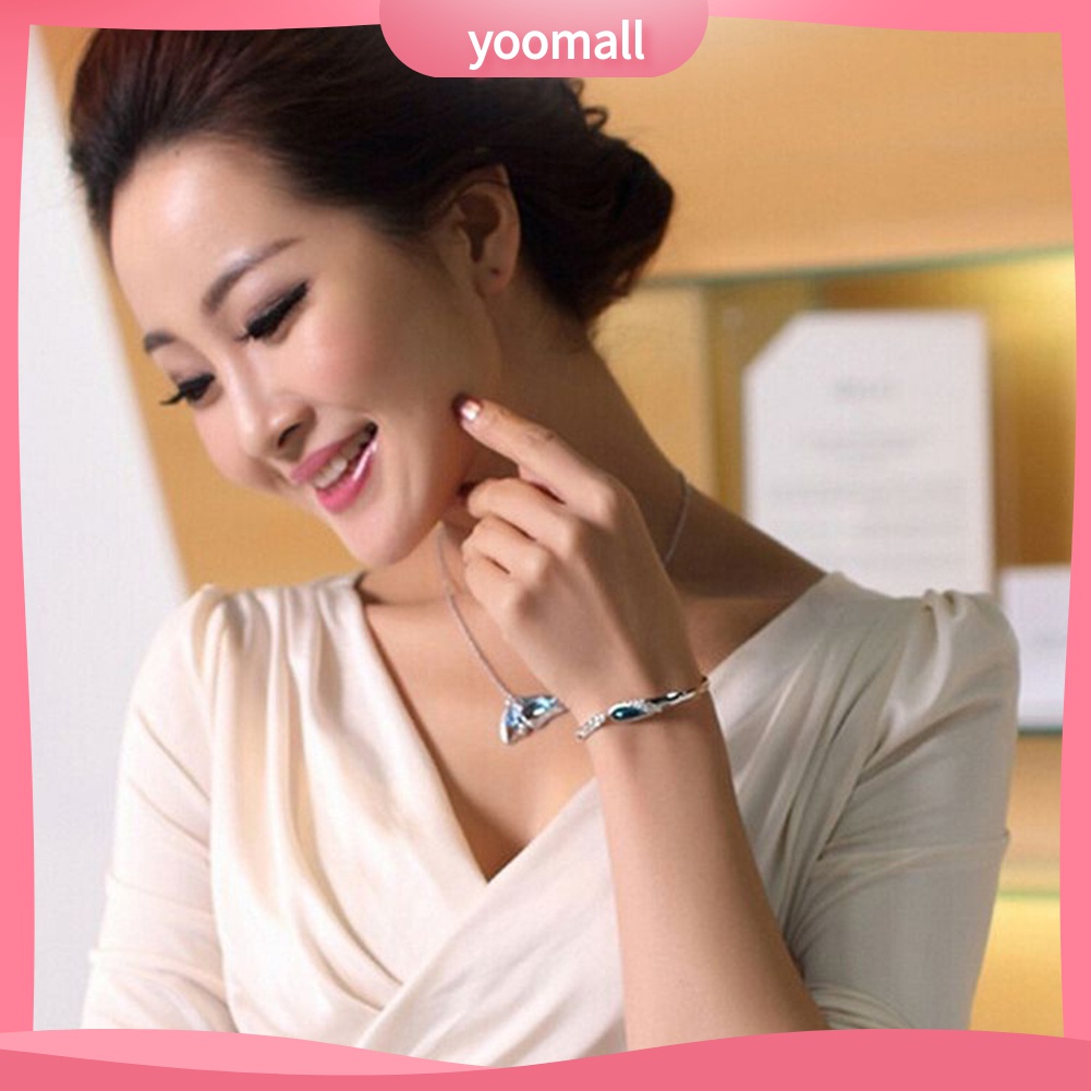 Bộ Trang Sức Hình Bướm Đính Đá Sang Trọng Cho Cô Dâu