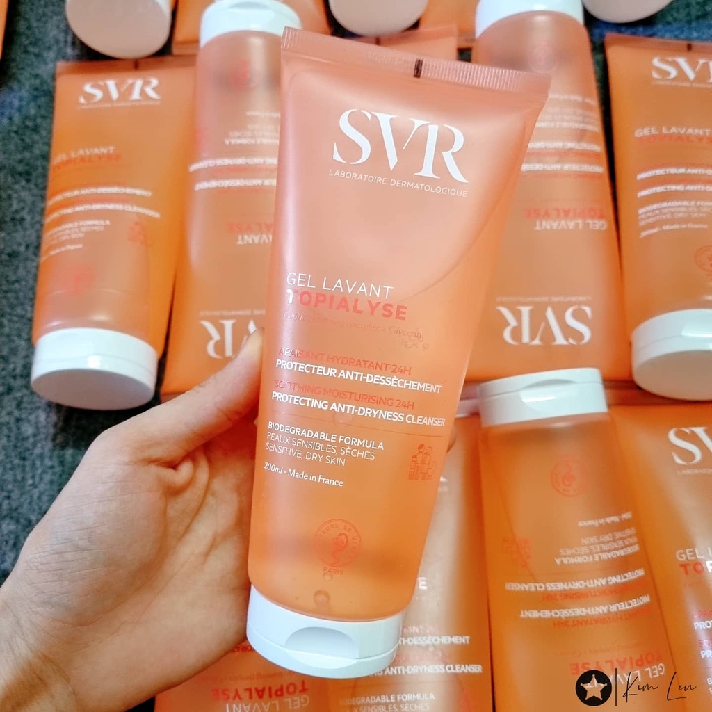 Sữa rửa mặt SVR Topialyse Gel Lavant - Sữa Rửa Mặt Không Chứa Xà Phòng Cho Da Khô, da thường 200ml, 1000ml