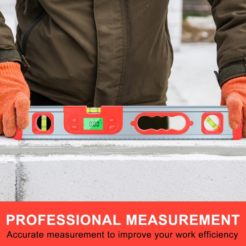 Dụng Cụ Đo Góc Kỹ Thuật Số Siêu Cấp Với Màn Hình LED Nền Cho Thợ Mộc