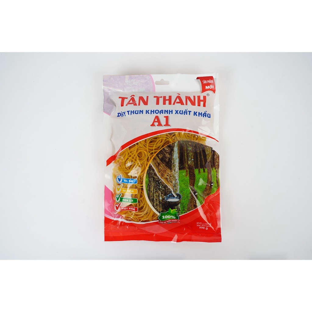 Dây Thun Cột, Buộc Hàng Hóa Hàng Xuất Khẩu Kích Cỡ 3.8cm - Loại Lớn Tân Thành [500g]