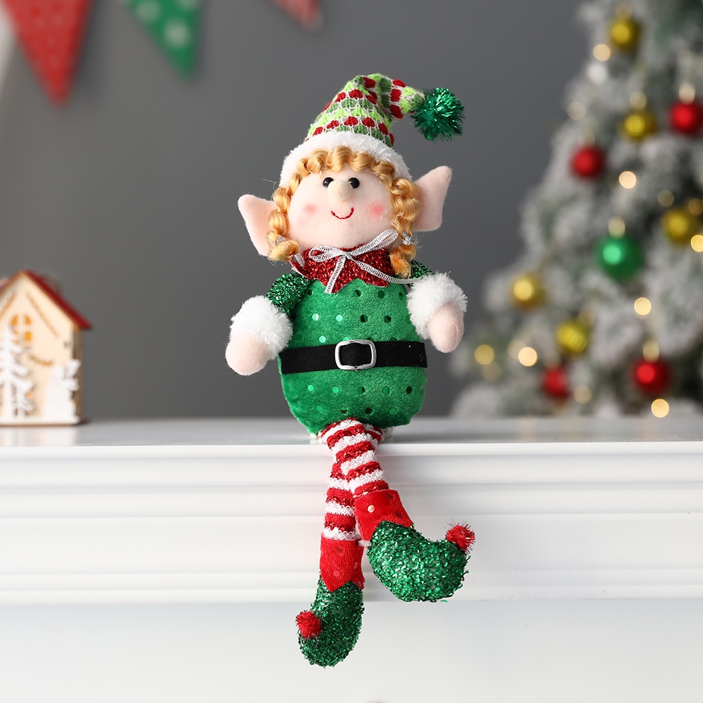 Thú Nhồi Bông Hình Yêu Tinh Trang Trí Giáng Sinh Năm Mới