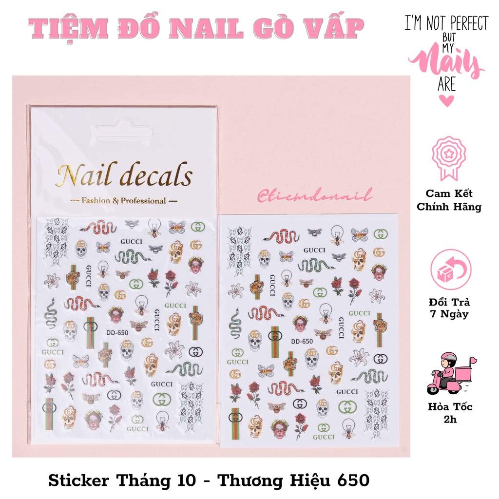 Sticker Dán Móng Cập Nhật Tháng 10 - 650