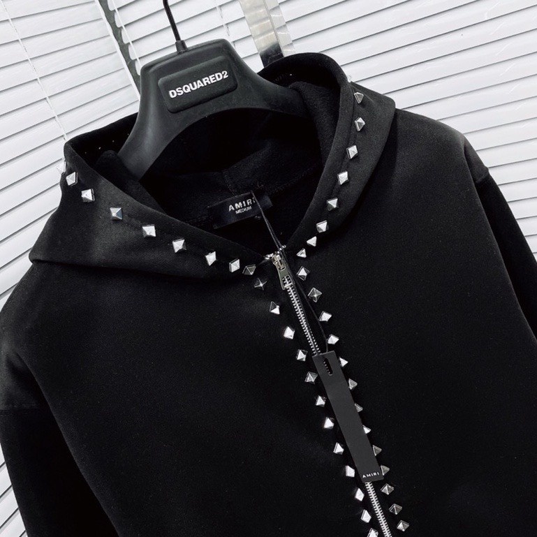 Áo Khoác Hoodie Đính Đá Khóa Kéo Form Rộng  , Áo Nỉ Bông Mũ 2 Lớp Cao Cấp Unisex Nam Nữ