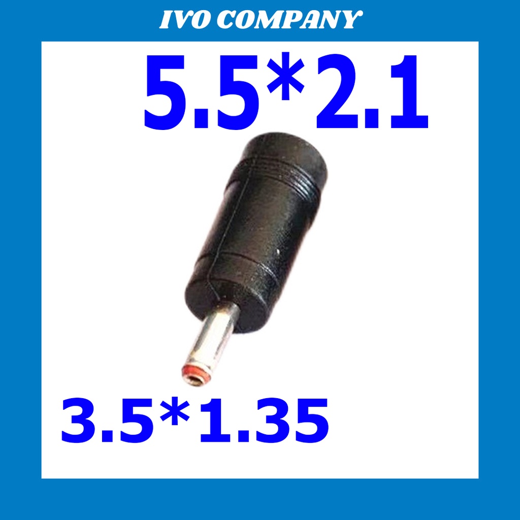 Adaptor Chuyển Đổi 12V DC 5.5 2.1 Đầu Cái - 3.5 1.35 Đầu Đực