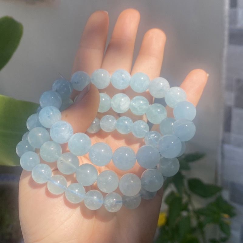 Vòng tay đá Aquamarin tự nhiên