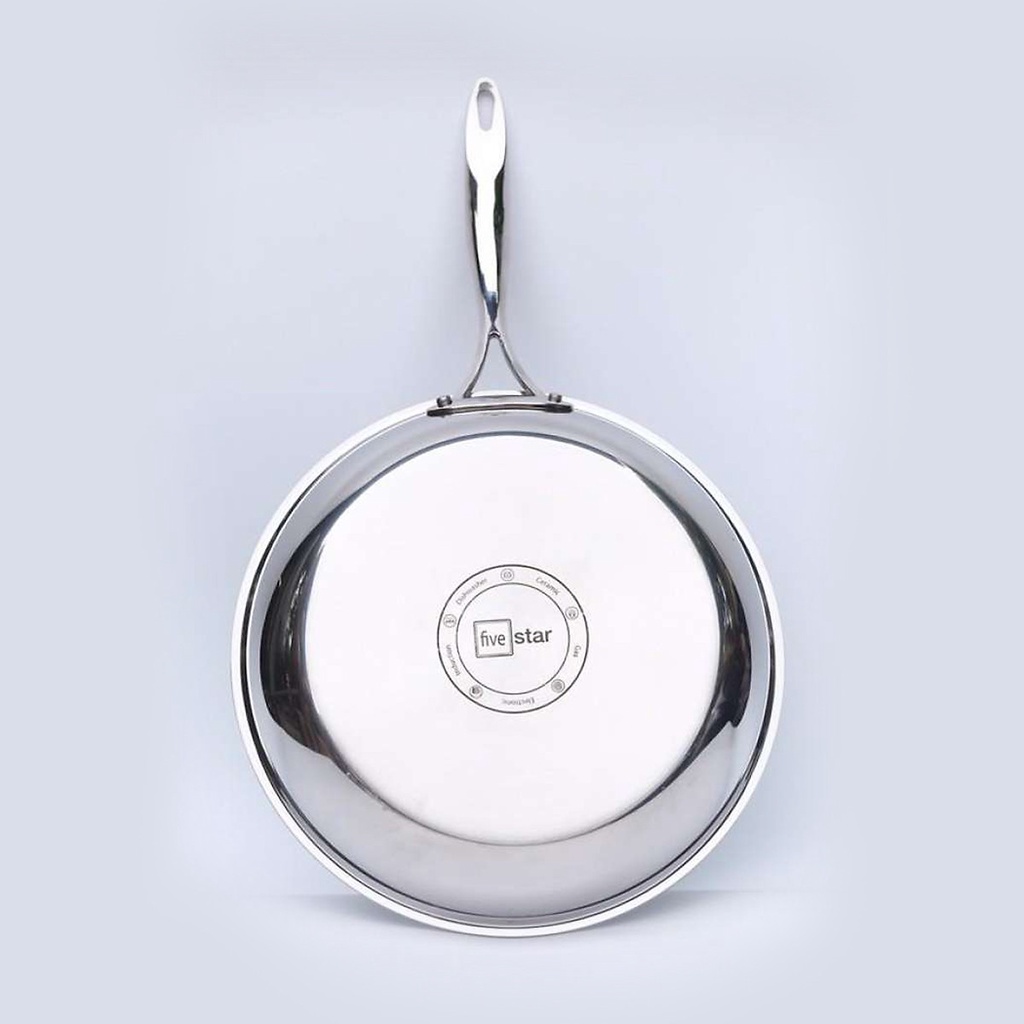 Chảo Chống Dính Vân Đá Inox 304 Fivestar Plus Đáy Liền Size 22/24/26/28 cm Hàng chính hãng FIVESTAR BẢO HÀNH 5 NĂM