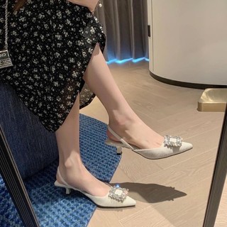 Giày cao gót mũi nhọn bling bling( kèm ảnh thật tự chụp)