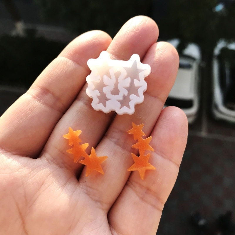 Khuôn Làm Bông Tai Ngôi Sao Năm Cánh Trang Trí Nhà Cửa