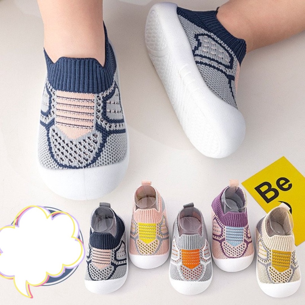 Giày bún họa tiết tập đi nhiều màu cho bé trai bé gái từ 0--3 tuổi