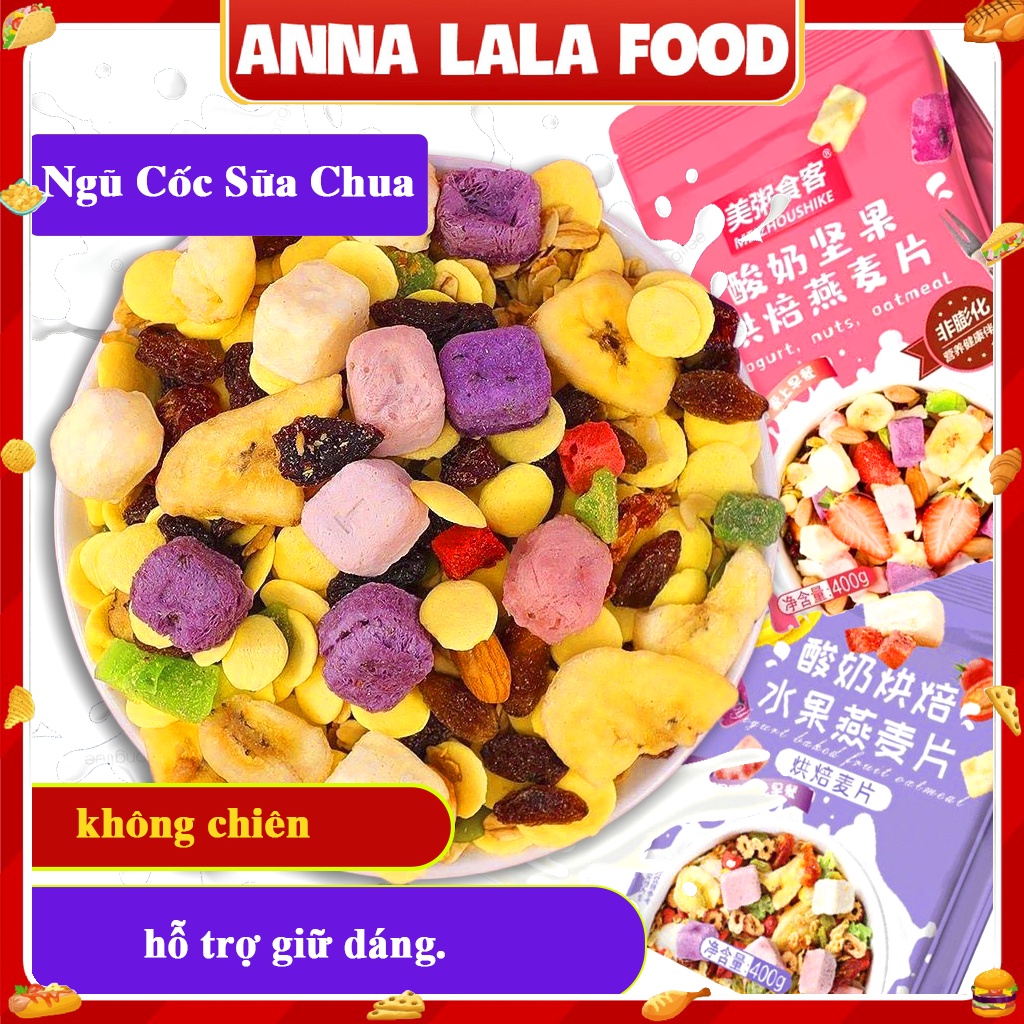 Ngũ Cốc Sữa Chua Mix Hoa Quả Dinh Dưỡng, Ngũ Cốc Meizhou ăn kiêng