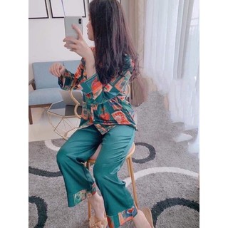 Bộ Lụa Mango Tay Dài Hình Do-La