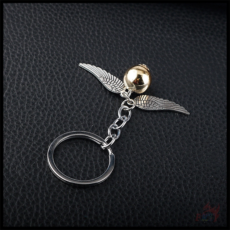 ✪ Móc Khóa Snitch Vàng - Quidditch ✪ 1 Mặt Dây Chuyền Hợp Kim Hình Thế Giới Phép Thuật